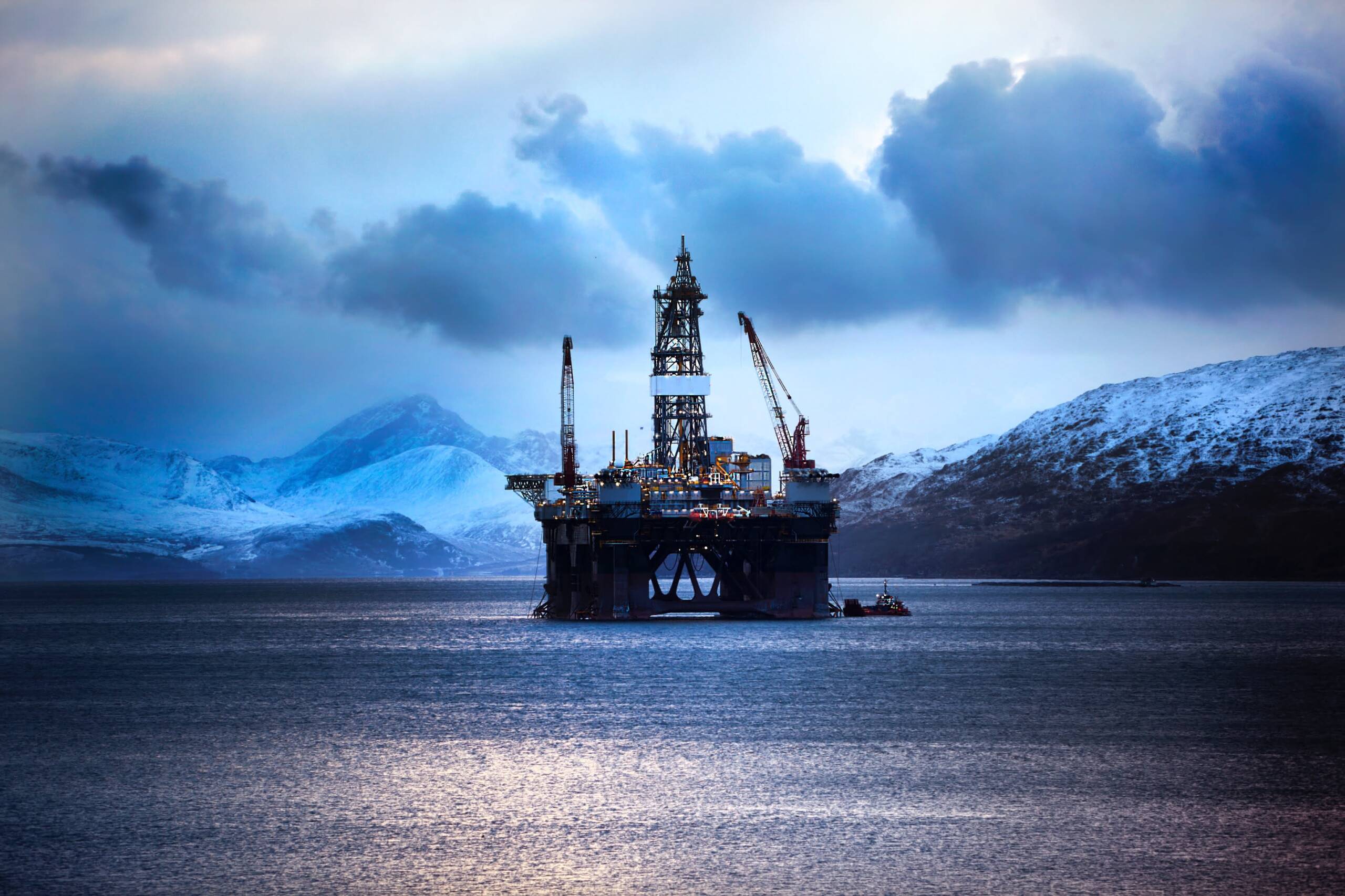 Oil rig off the coast of Norway